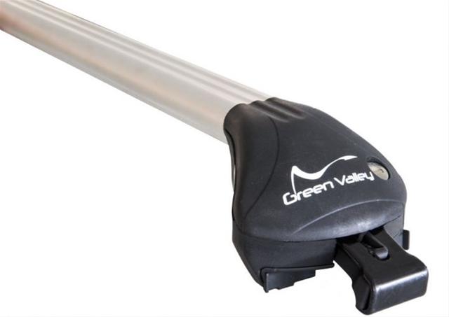 Set 2 bare transversale auto GREEN VALLEY 156 715, telescopice, aluminiu, lungime ajustabilă 80-110 cm, suportă până la 100 kg, cu 4 încuietori.