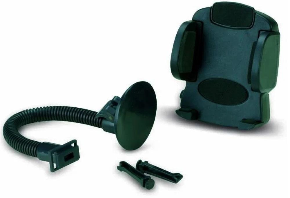 Suport auto BOTTARI Black pentru telefon/GPS, lățime ajustabilă 5.5-8 cm, montare cu ventuză, culoare neagră, model 16116BT