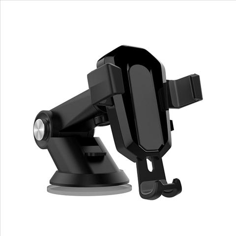 Suport telefon auto BOTTARI One Hand 16131BT, cu prindere ventuză, culoare neagră