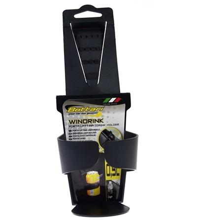 Suport universal pentru pahar auto BOTTARI Windrink, model 16167BT, plastic negru