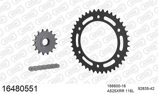 Kit Lanț Moto BMW F 800 GS Bolțuri 10.5mm 2006-2025 - AFAM - 16480551