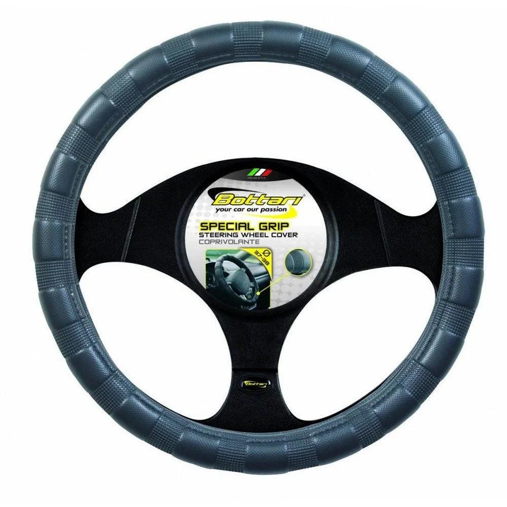 Husă volan auto BOTTARI Special Grip 16740BT, diametru 37 cm, piele ecologică, culoare neagră