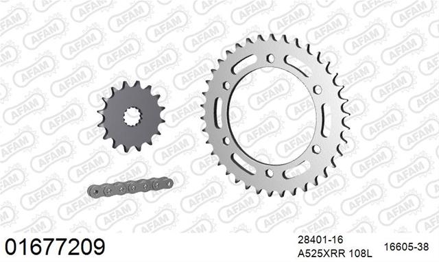 Kit lanț moto Kawasaki ZR 750 F 1999-2004 - AFAM (cod 01677209)