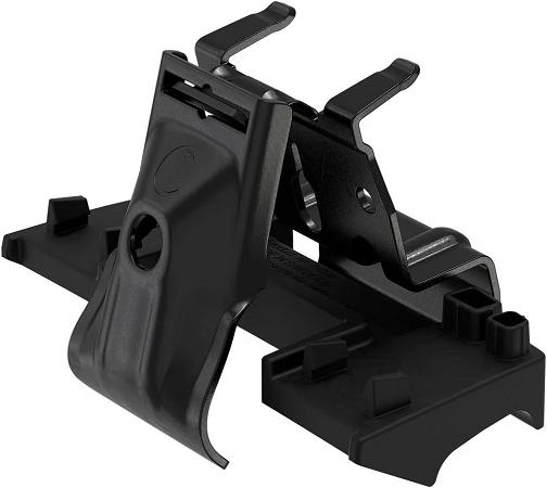 Set montare bare transversale THULE Flush Rail 186146, compatibil cu BMW X5, SUV 5 uși, modele 2007-2013, pentru vehicule cu bare longitudinale.