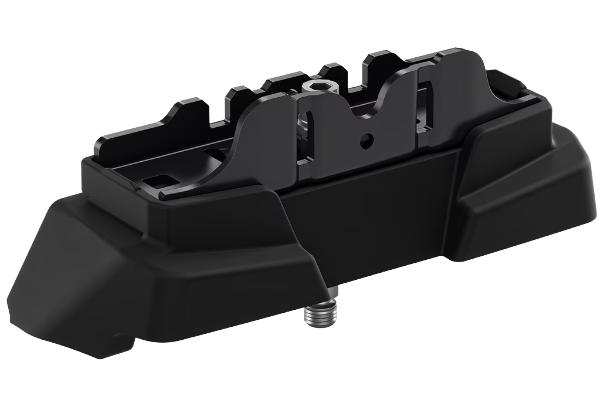 Set 4 suporturi de prindere pentru bare transversale THULE 187140, compatibil cu vehicule cu puncte fixe integrate, profil în T, pentru Mercedes Benz EQE, 4 uși, 2022-
