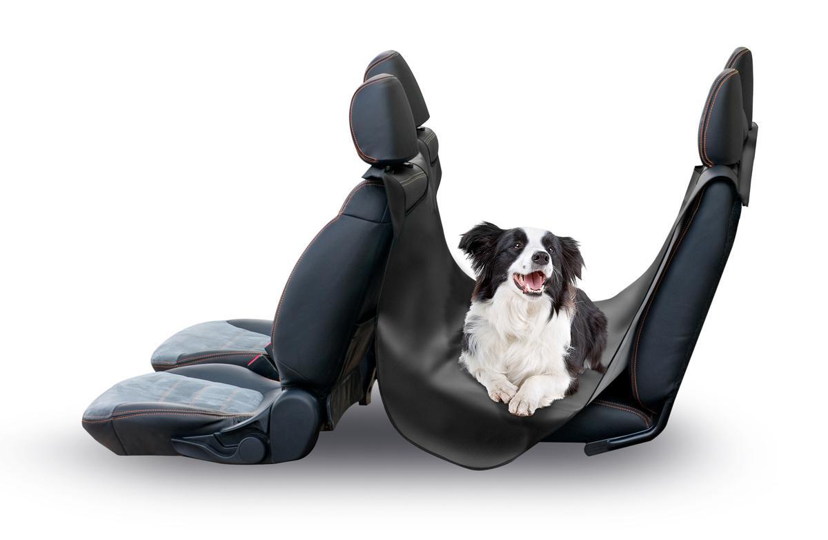 Husă de protecție auto pentru bancheta spate CARPASSION 20120CP, ideală pentru transport animale sau bagaje, dimensiuni 160 x 180 cm, culoare neagră