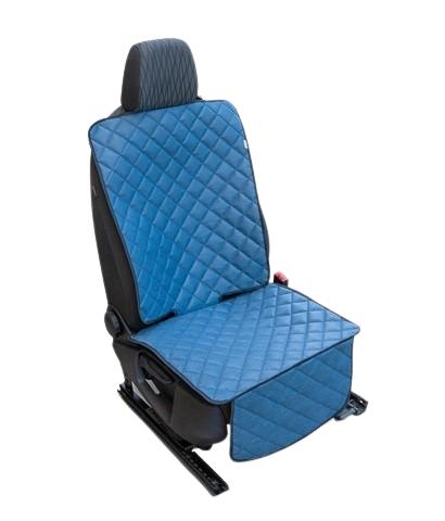Protecție pentru bancheta auto CARPASSION 20201 Pillow, compatibilă cu scaune pentru copii, cu sau fără ISOFIX, material textil întărit cu burete gros, albastru.
