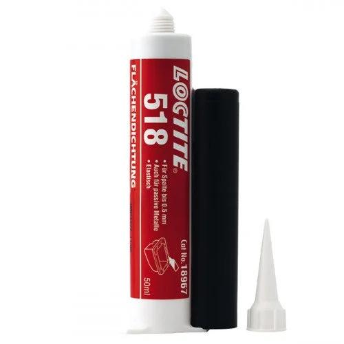 Loctite 518 Etanșant pentru Suprafețe, 50ml, Gel Semi-Flexibil, Rezistență Medie, Roșu, Potrivit pentru Aluminiu, Fontă, Oțel, Fier