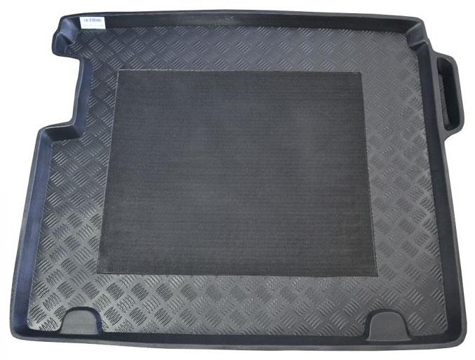 Protecție portbagaj auto POLCAR 20X1WB-7, din polietilenă, neagră, cu margine înaltă, pentru BMW X3 F25, 2010-prezent, cu inserție antiderapantă din pânză
