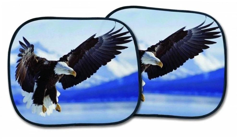 Set 2 parasolare auto laterale BOTTARI Eagle, 36 x 44 cm, multicolor, cu montare prin ventuze