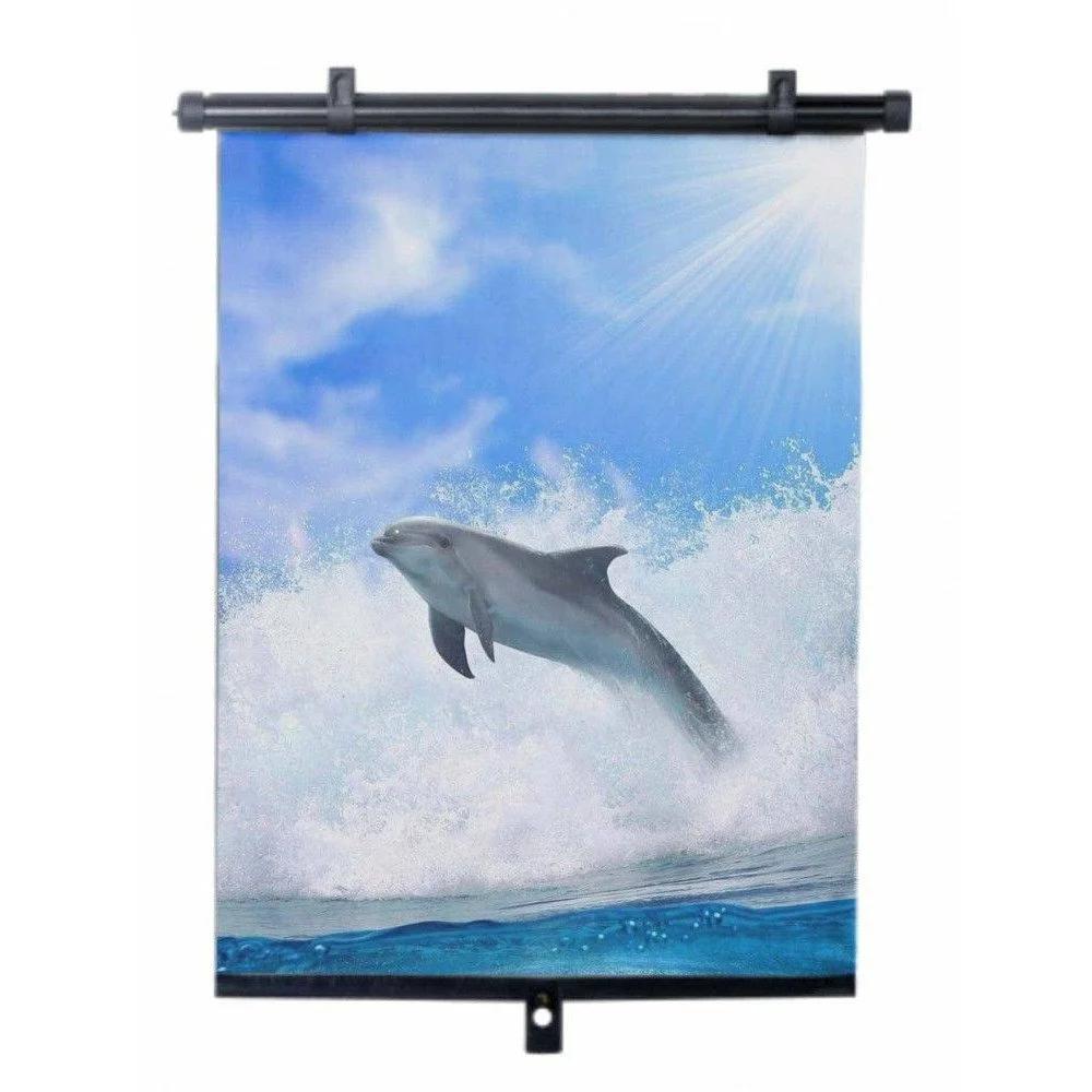 Set 2 parasolare auto rulante laterale, BOTTARI Dolphin 22075BT, 40 x 45 cm, protecție UV, multicolor