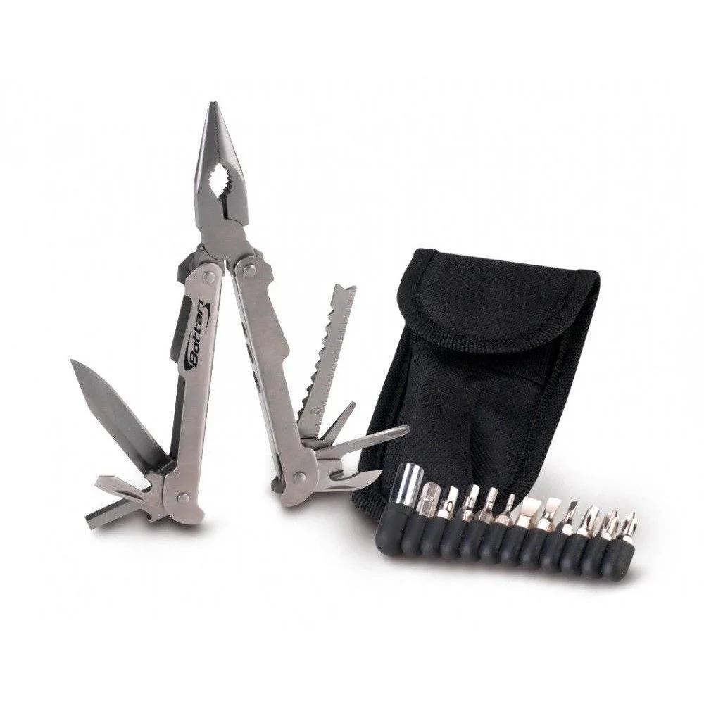 Cleste multifuncțional BOTTARI Rambo 24029BT, oțel inoxidabil, 17 cm, 25 de funcții, include husă pentru depozitare și transport