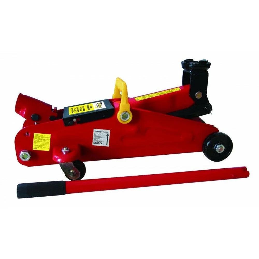 Cric hidraulic auto tip crocodil BOTTARI Trolley 24174BT, capacitate de ridicare 2 tone, cursă de ridicare 148 - 315 mm, cu supapă de siguranță, culoare roșu