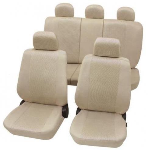 Set huse universale pentru scaune auto PETEX Sydney, montare față și spate, bej, din poliester