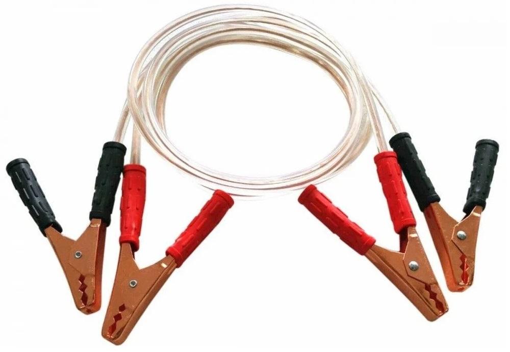 Set 2 cabluri de pornire auto BOTTARI Zipper, model 28029BT, 400 A, 2 metri, cablu 10 mm, cleme izolate tip crocodil