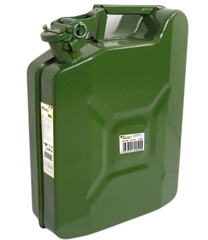Canistră metalică BOTTARI 28091, 10 litri, verde, oțel laminat la rece