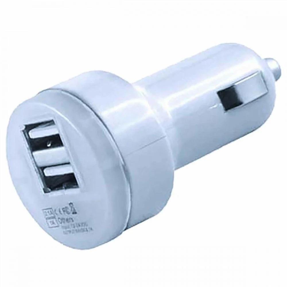 Încărcător auto BOTTARI Dual USB 30103BT, 2.1A, alb