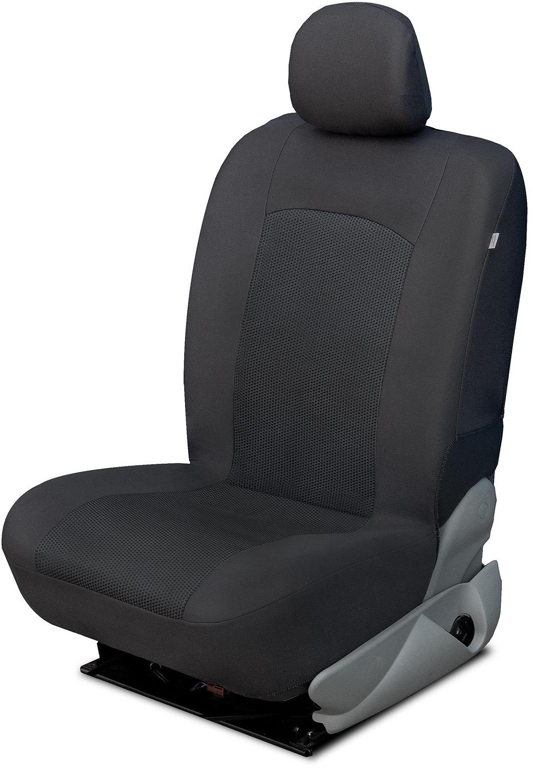 Husă pentru scaun auto CARPASSION 30120CP, din stofă jacquard, pentru dube, culoare negru