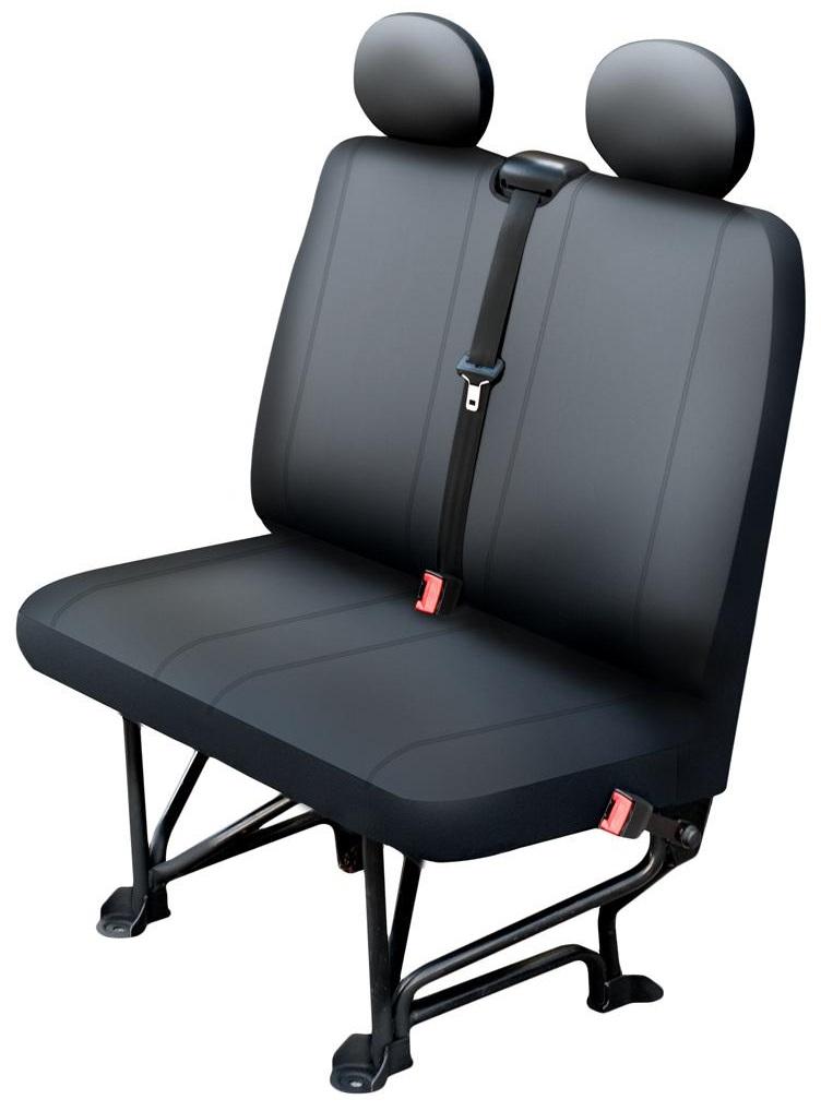 Husă auto pentru banchetă CARPASSION 30201CP, piele ecologică, negru, mărimea M, pentru dube