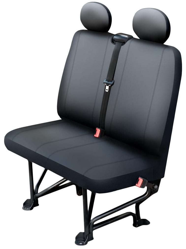 Husă auto pentru banchetă CARPASSION 30202CP, piele ecologică, dube, negru, mărimea L
