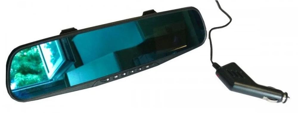 Oglindă retrovizoare auto cu cameră video BOTTARI 31105BT, ecran LCD de 2.8 inch, alimentare la bricheta auto 12V, montare pe oglinda retrovizoare existentă.