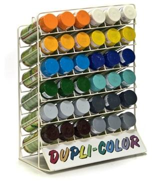 Stand de prezentare cu 36 de spray-uri de vopsea auto DUPLI-COLOR 315026