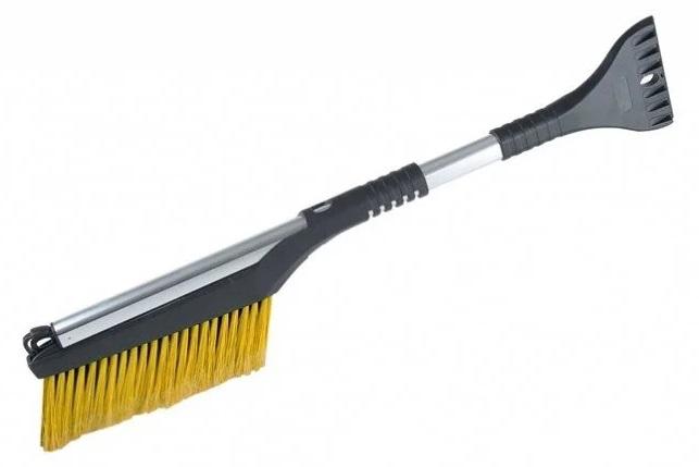 Racletă pentru gheață cu mătură pentru zăpadă, BOTTARI, lungime ajustabilă 63.5-90 cm, negru/galben