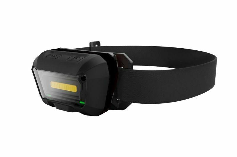 Lanternă frontală LED LENA LIGHTING Cyclop 334689LENA, cu senzor de mișcare, 300 lm, baterie Li-ion 3.7V, 1500 mAh