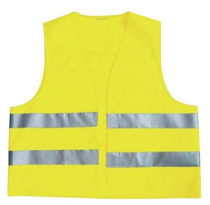 Vesta de siguranță reflectorizantă BOTTARI, galbenă, cu 2 benzi reflectorizante, sistem de închidere velcro, mărime universală, model 33700BT
