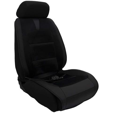Protecție scaun auto încălzită PETEX Capri, 12 V, 2 trepte de temperatură, telecomandă, dimensiuni 124 x 54 cm