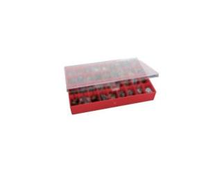 Set 64 cleme auto RESTAGRAF A49, dimensiuni 8 - 28 mm, DIN 3016, pentru fixarea cablurilor, cu înveliș de cauciuc.