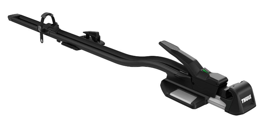 Suport de bicicletă THULE TopRide 568001, montare pe furcă și roată, pentru bare transversale, culoare neagră