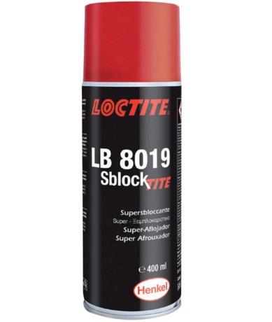 Spray deblocant LOCTITE LB 8019 589891, capacitate 400 ml, pe bază de ulei mineral, pentru penetrare și lubrifiere.