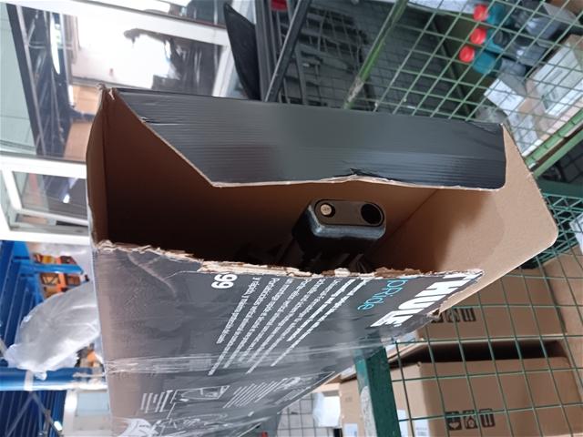 Suport bicicletă auto THULE UpRide 599001, montare pe bare transversale, prindere pe roți, greutate maximă 20 kg - RESIGILAT