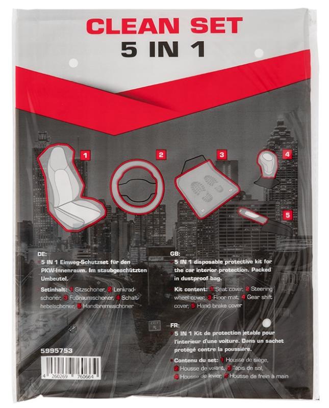 Set 100 Huse de Protecție Interior Camion SERWO 5în1 5990757, pentru Scaun, Volan, Schimbător, Frână de Mână, Covoraș