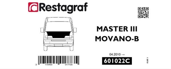 Set clipsuri auto pentru montaj capotă, RESTAGRAF A601022C, plastic, compatibil cu Renault Master III, 04.2010-