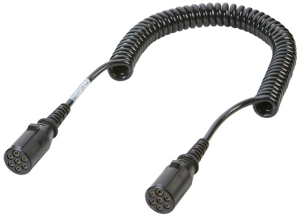 Cablu electric spiralizat VIGNAL C7P 611070VIG, tip 24N, mare, compozit, conform ISO 1185, pentru remorci auto.