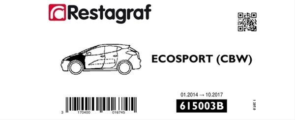 Set clipsuri auto pentru montaj aripa față RESTAGRAF A615003B, plastic, compatibil Ford EcoSport CBW