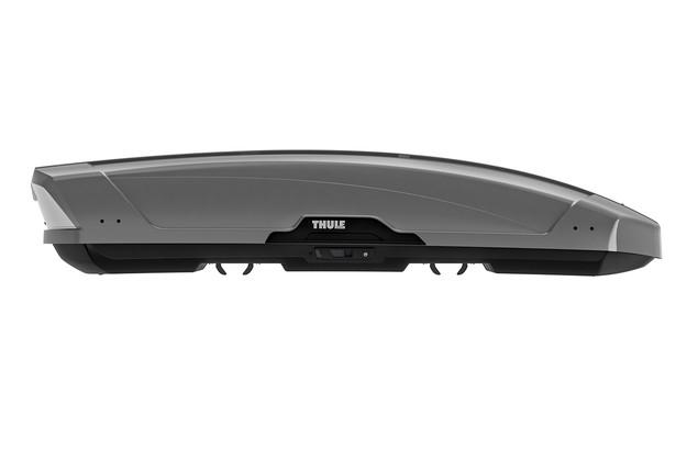 Cutie portbagaj auto THULE Motion XT XL, gri titan lucios, 500L, deschidere dublă, 75 kg, 215x91.5x44 cm
