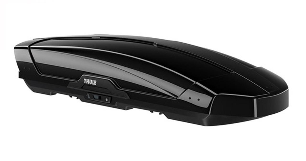 Cutie portbagaj auto THULE Motion XT XL, negru lucios, deschidere dublă, 500L, 75 kg, 215x91.5x44 cm