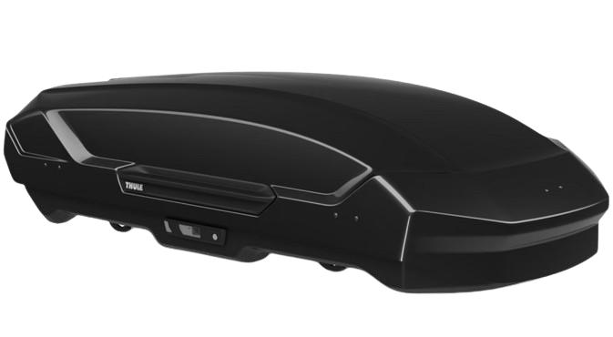 Cutie portbagaj auto THULE Motion M (model 3) 639200, 400 litri, deschidere dublă, capacitate maximă de încărcare 75 kg, dimensiuni 175 x 84 x 44 cm, finisaj negru lucios