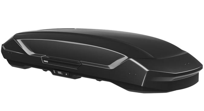 Cutie de portbagaj auto THULE Motion 3 XXL 639900, 600L, deschidere dublă, capacitate maximă 75 kg, dimensiuni 232 x 92 x 45 cm, finisaj negru lucios