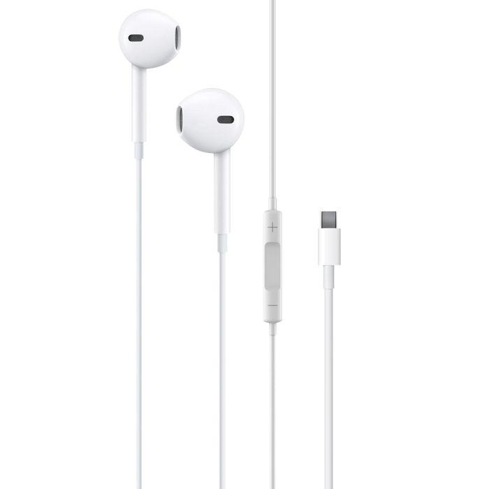 Căști in-ear stereo Type-C Lemontti Ripple Alb, lungime 120 cm