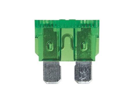 Set 25 siguranțe auto standard RESTAGRAF A6877, 30A, verde