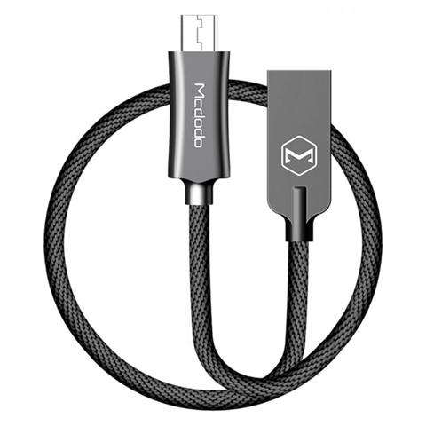 Cablu de telefon MCDODO Knight microUSB, negru, 1.5 metri, împletitură nylon