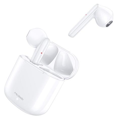 Căști audio wireless MCDODO Teana, albe, cu carcasă de încărcare (cod: 6921002653008AE)