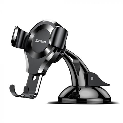 Suport magnetic auto BASEUS, prindere cu ventuză pentru bord, negru