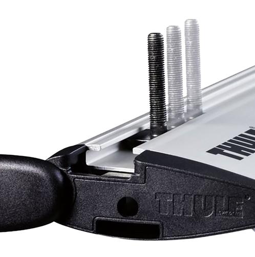 Adaptor pentru bare transversale THULE T-track 697-6, argintiu