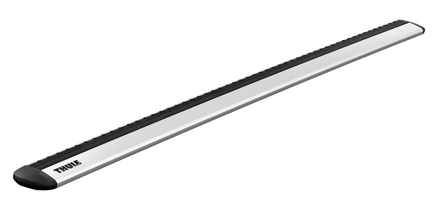 Set 2 bare transversale din aluminiu THULE WingBar EVO, profil aerodinamic, argintiu, 108 cm, sarcină maximă 100 kg