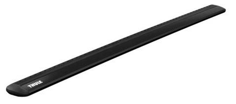 Set 2 bare transversale din aluminiu THULE WingBar EVO 118, profil aerodinamic, negru, 118 cm lungime